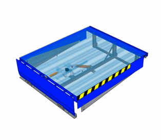 [DL-EH-6000-STD-2000x2000] Electro-hydraulic Dock Leveler / Elektro-hidraulikus rámpakiegyenlítő (6000 kg, Standard Hinged Lip, 2000 mm, 2000 mm)